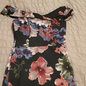 Off the shoulder midi dress